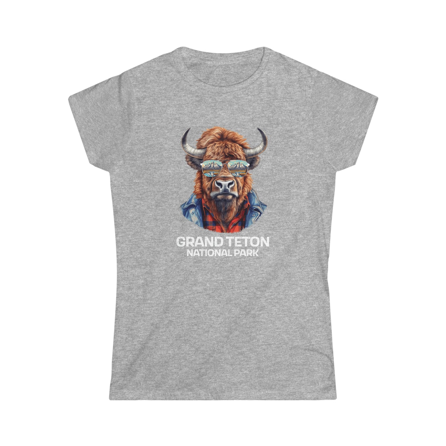 Grand Teton National Park Women's T-Shirt - Cool Bison