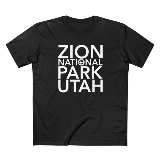 Zion National Park T-Shirt Block Text