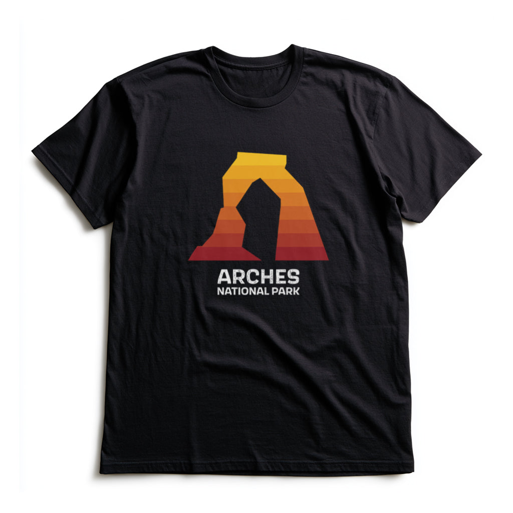 Arches National Park T-Shirt Delicate Arch in Black