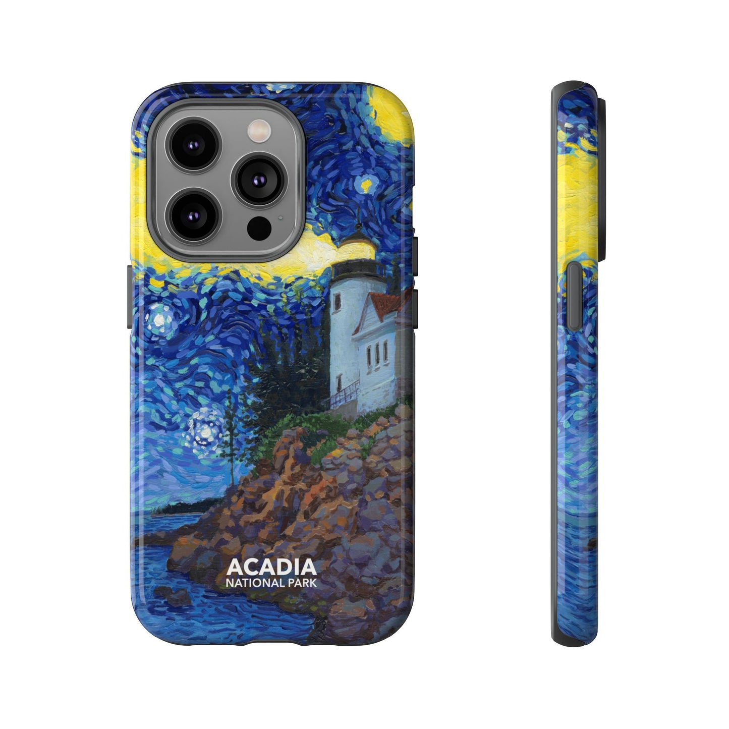 Acadia National Park Phone Case - Starry Night Lighthouse