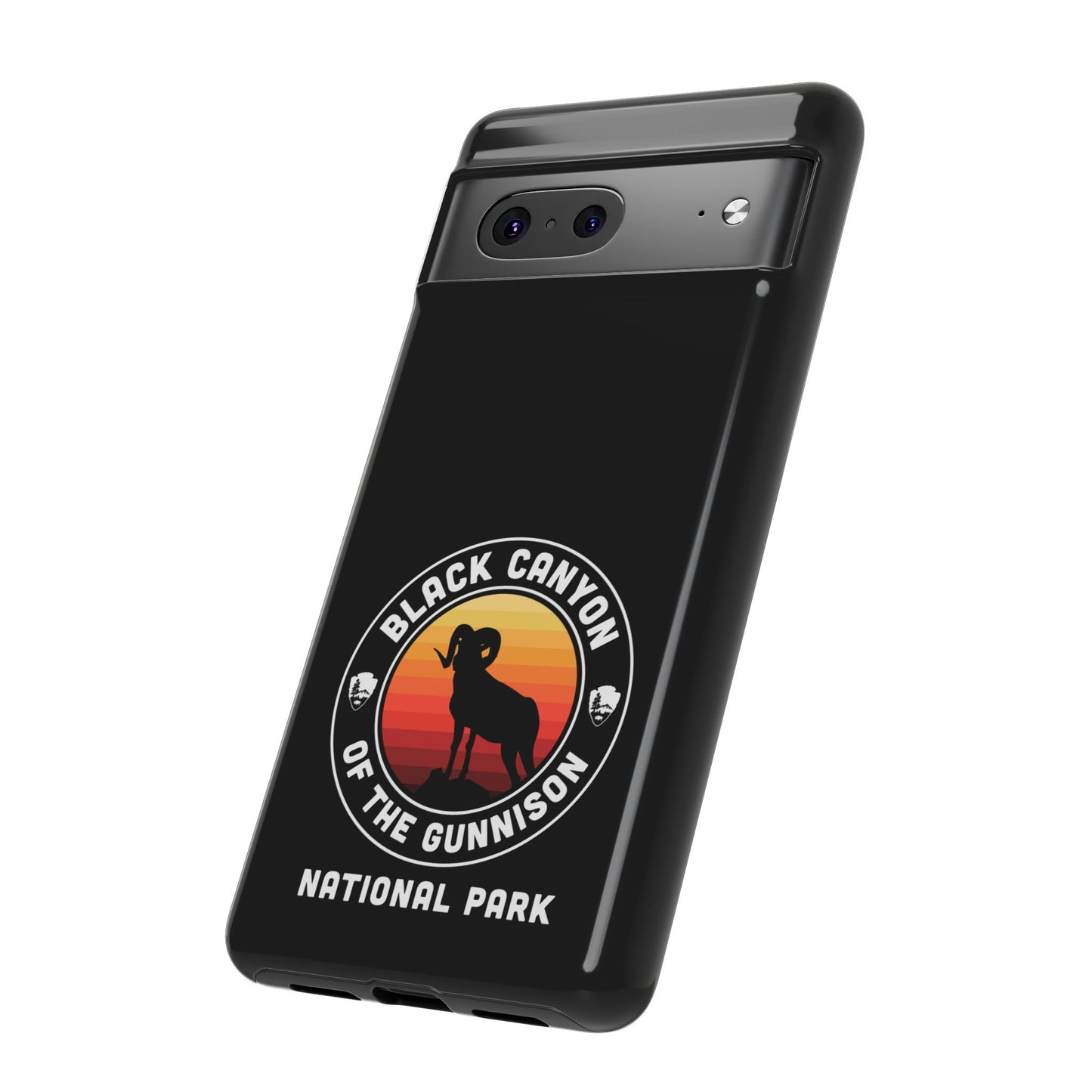 Black Canyon of the Gunnison National Park Phone Case - Round Emblem Design