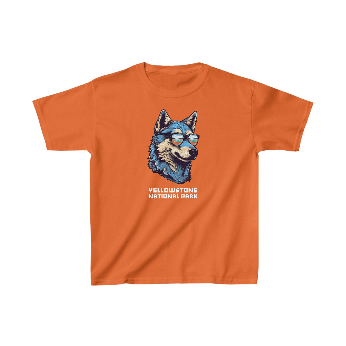 Yellowstone National Park Child T-Shirt - Cool Wolf