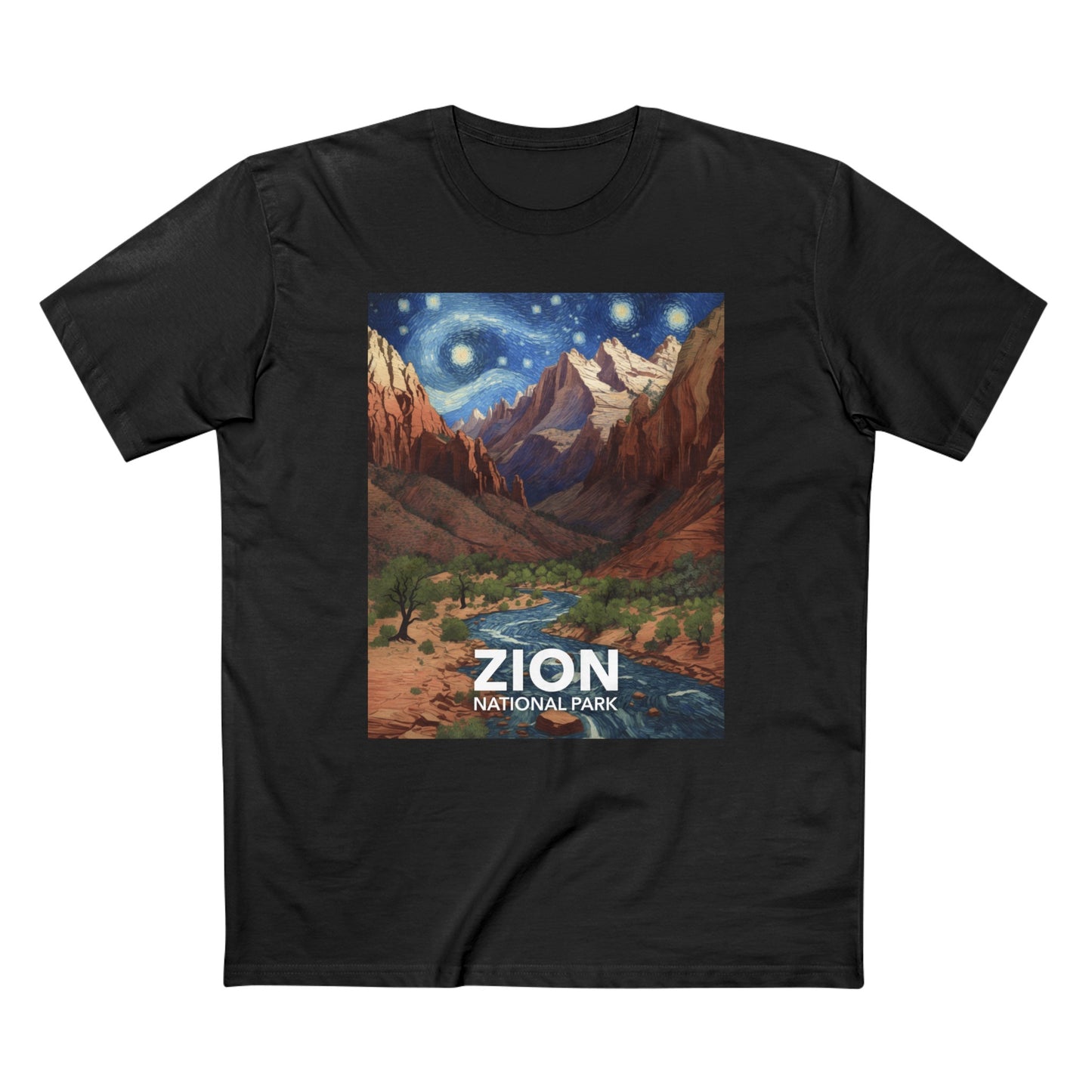 Zion National Park T-Shirt - The Starry Night