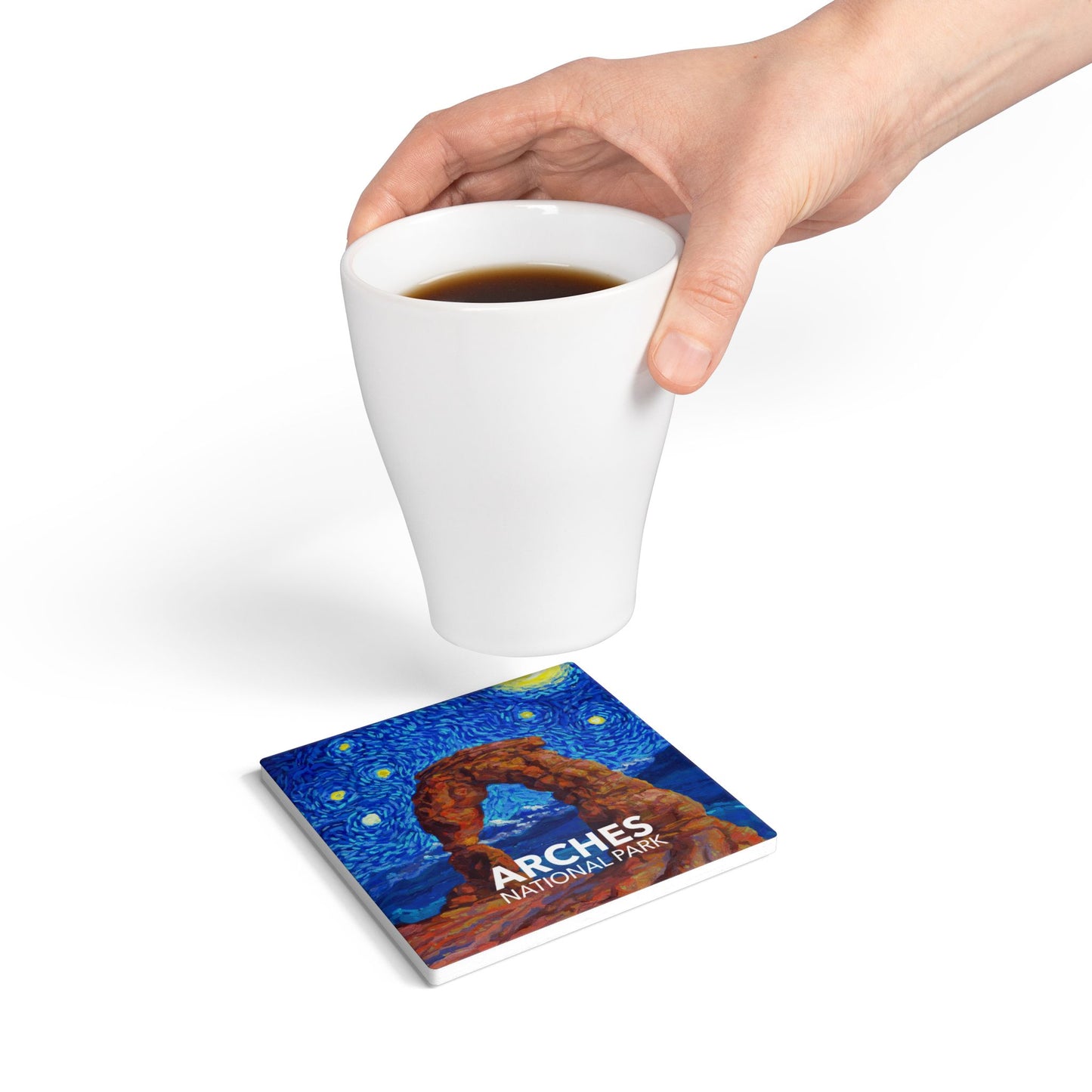 Arches National Park Coaster - The Starry Night