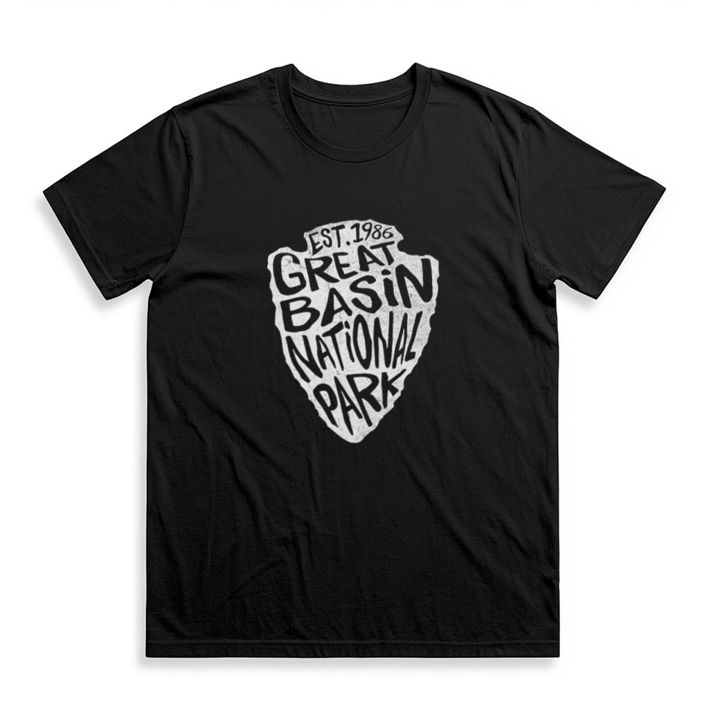 Great Basin National Park T-Shirt - Arrowhead Design in Black