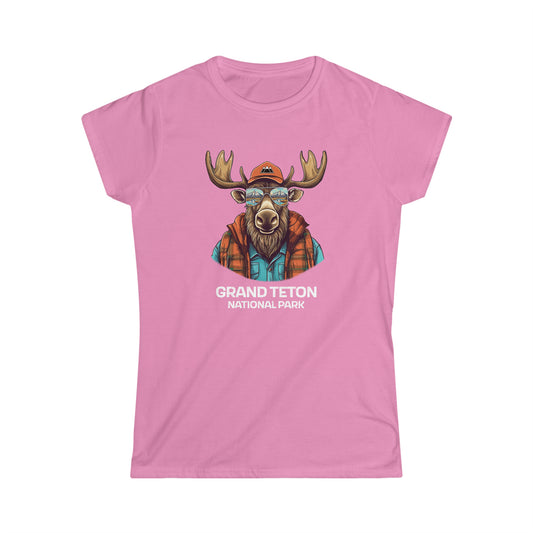 Grand Teton Denali National Park Women's T-Shirt - Cool Moose