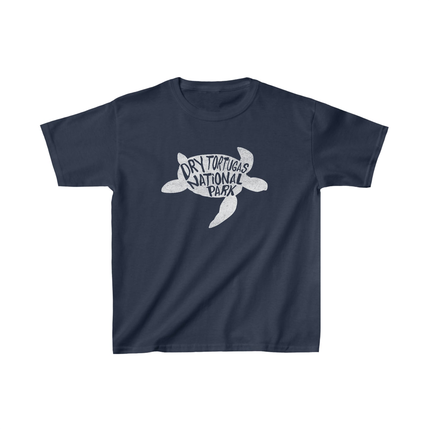 Dry Tortugas National Park Child T-Shirt - Turtle Chunky Text