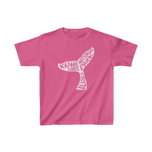 Kenia Fjords National Park Child T-Shirt - Whale Tail Chunky Text