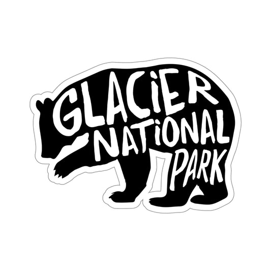 Glacier National Park Sticker - Grizzly Bear
