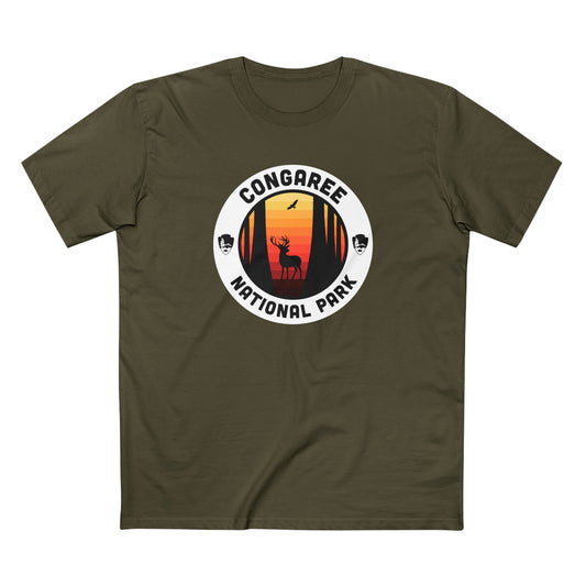 Congaree National Park T-Shirt - Round Badge Design
