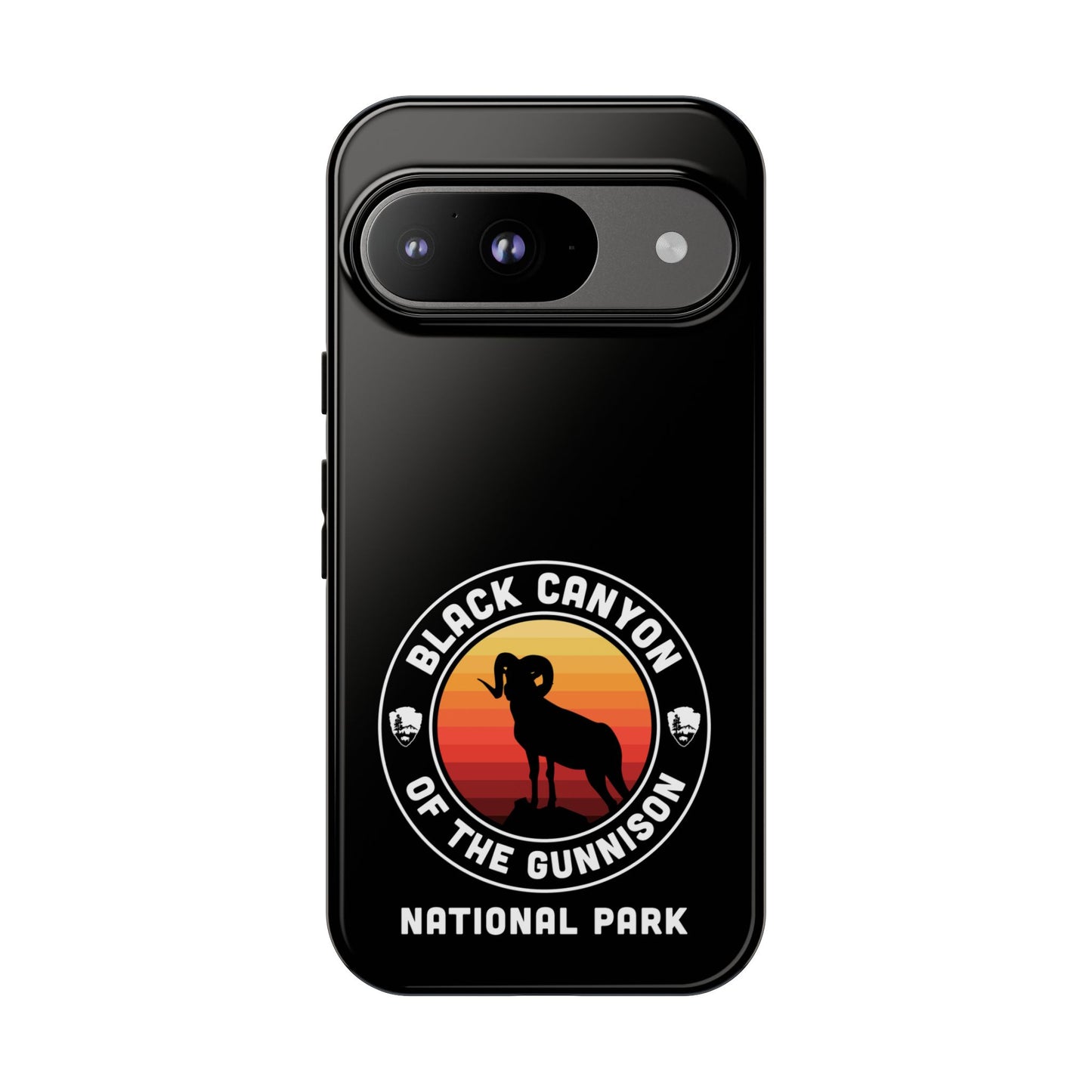 Black Canyon of the Gunnison National Park Phone Case - Round Emblem Design