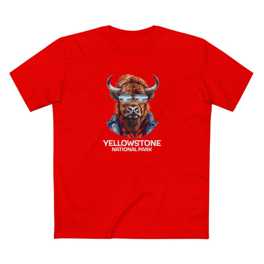Yellowstone National Park T-Shirt - Bison in Red