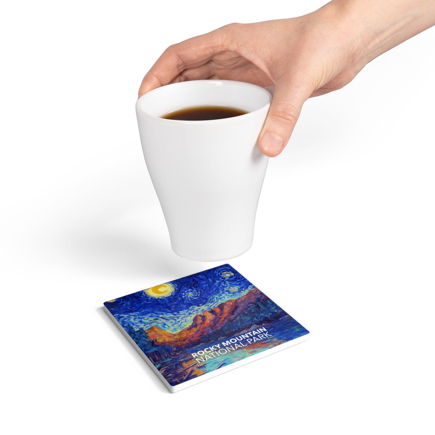 Rocky Mountain National Park Coaster - The Starry Night
