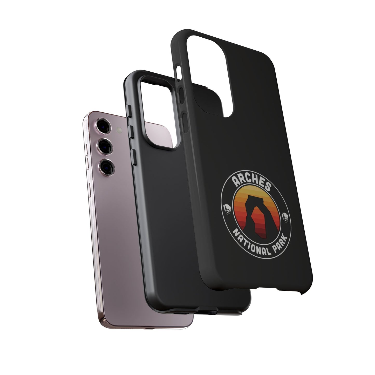 Arches National Park Phone Case - Round Emblem Design