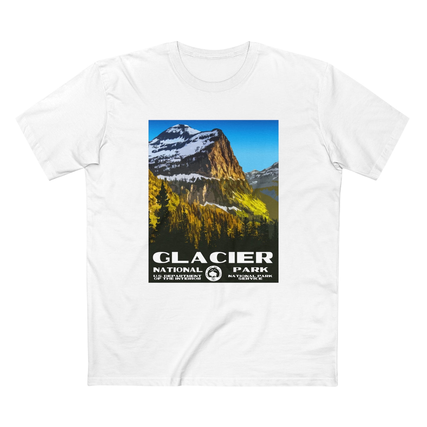 Glacier National Park T-Shirt - WPA Poster