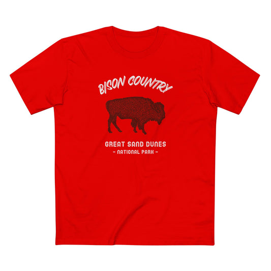 Great Sand Dunes National Park T-Shirt - Bison Country in Red
