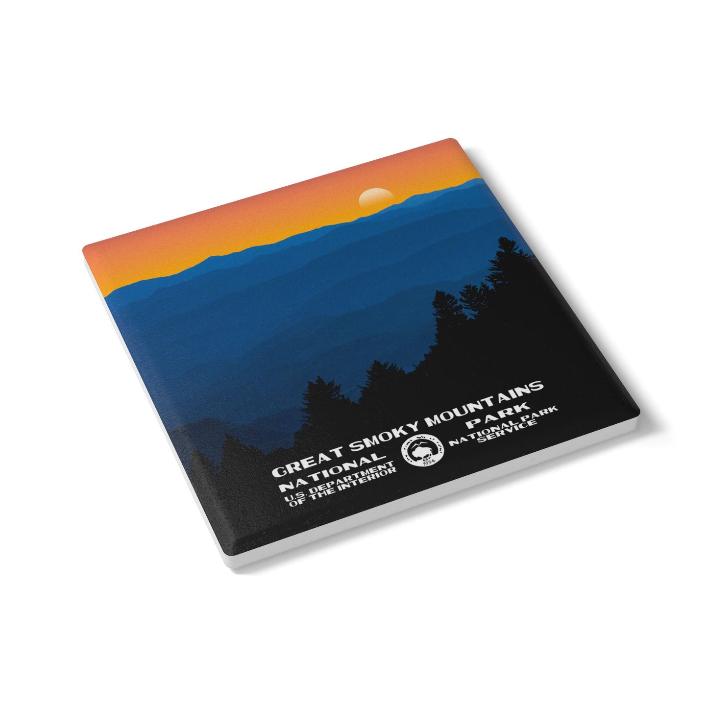 Great Smoky Mountains National Park Ceramic Coaster