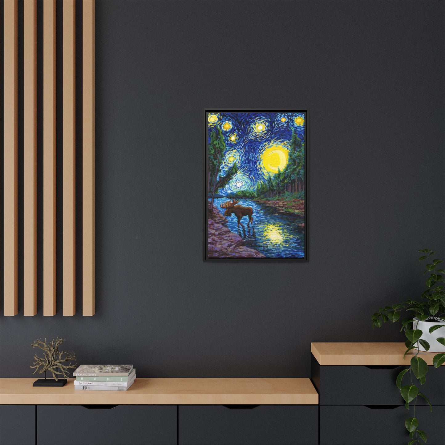 Isle Royale National Park Framed Canvas - The Starry Night