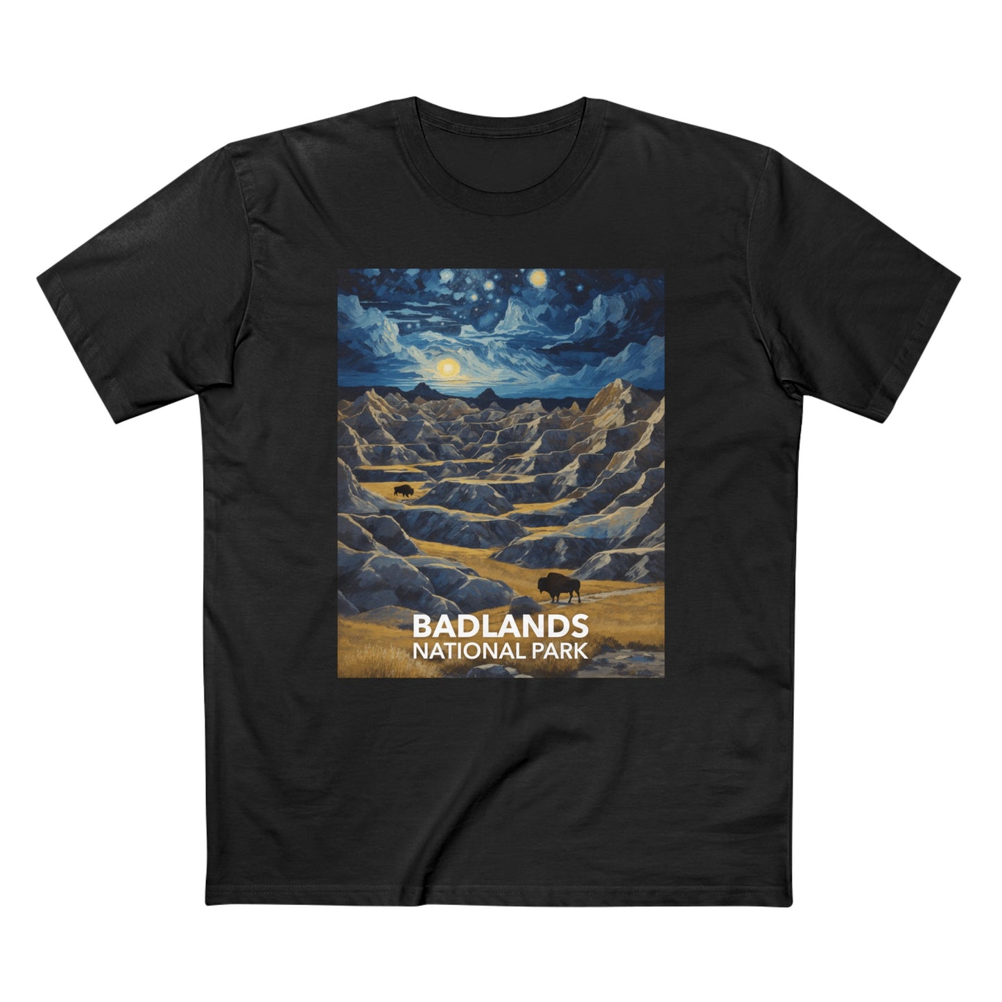 Badlands National Park T-Shirt - The Starry Night