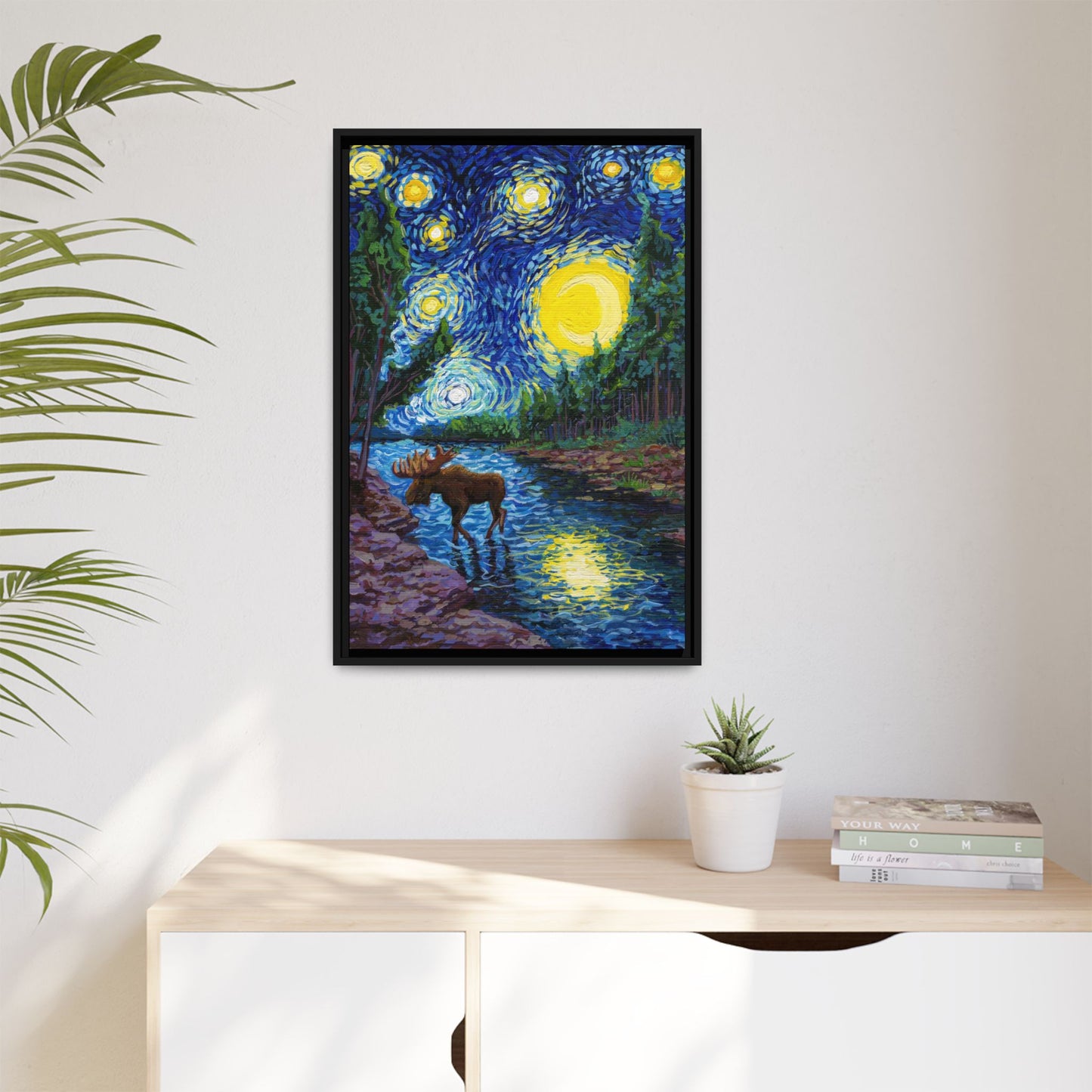 Isle Royale National Park Framed Canvas - The Starry Night