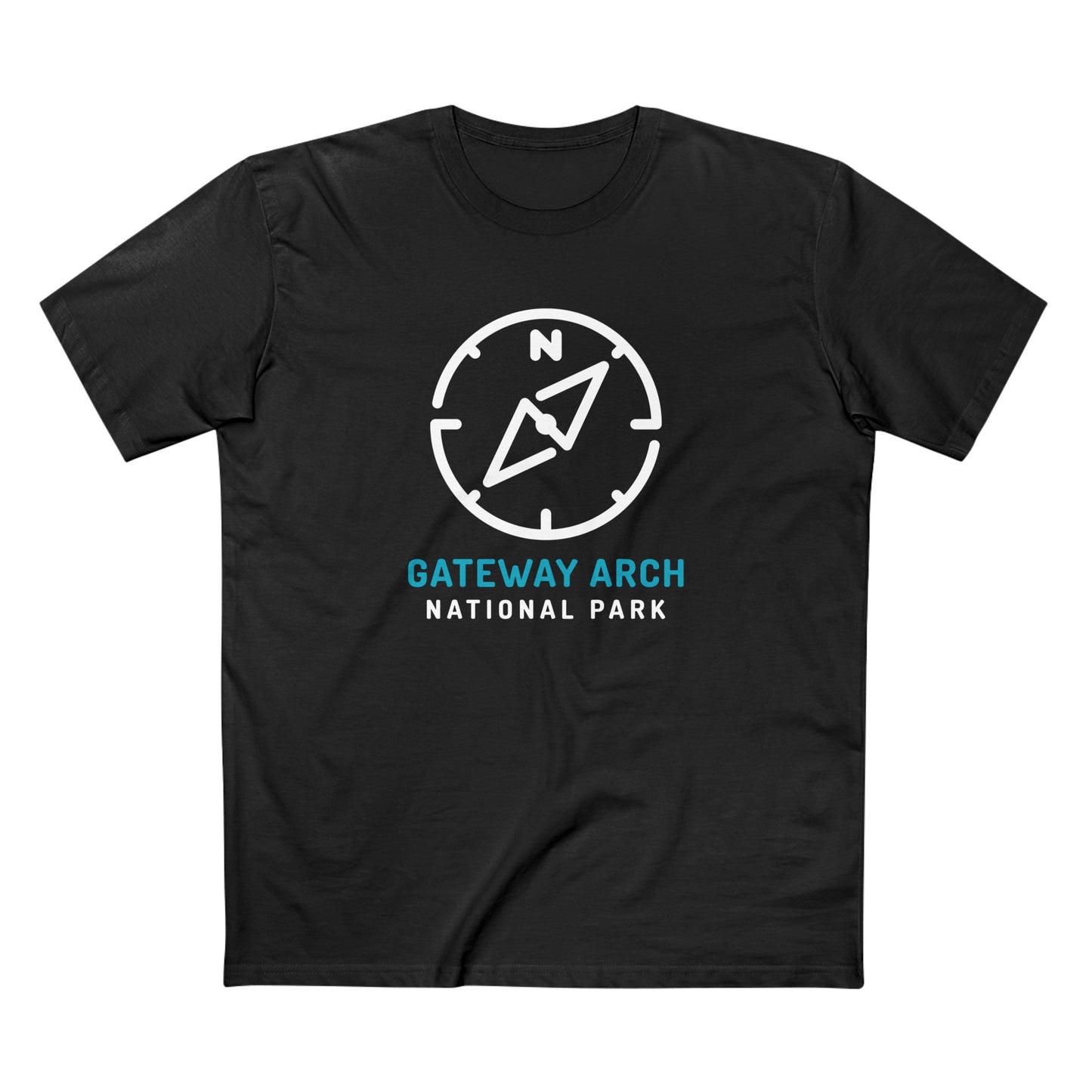 Gateway Arch National Park T-Shirt Compass Design
