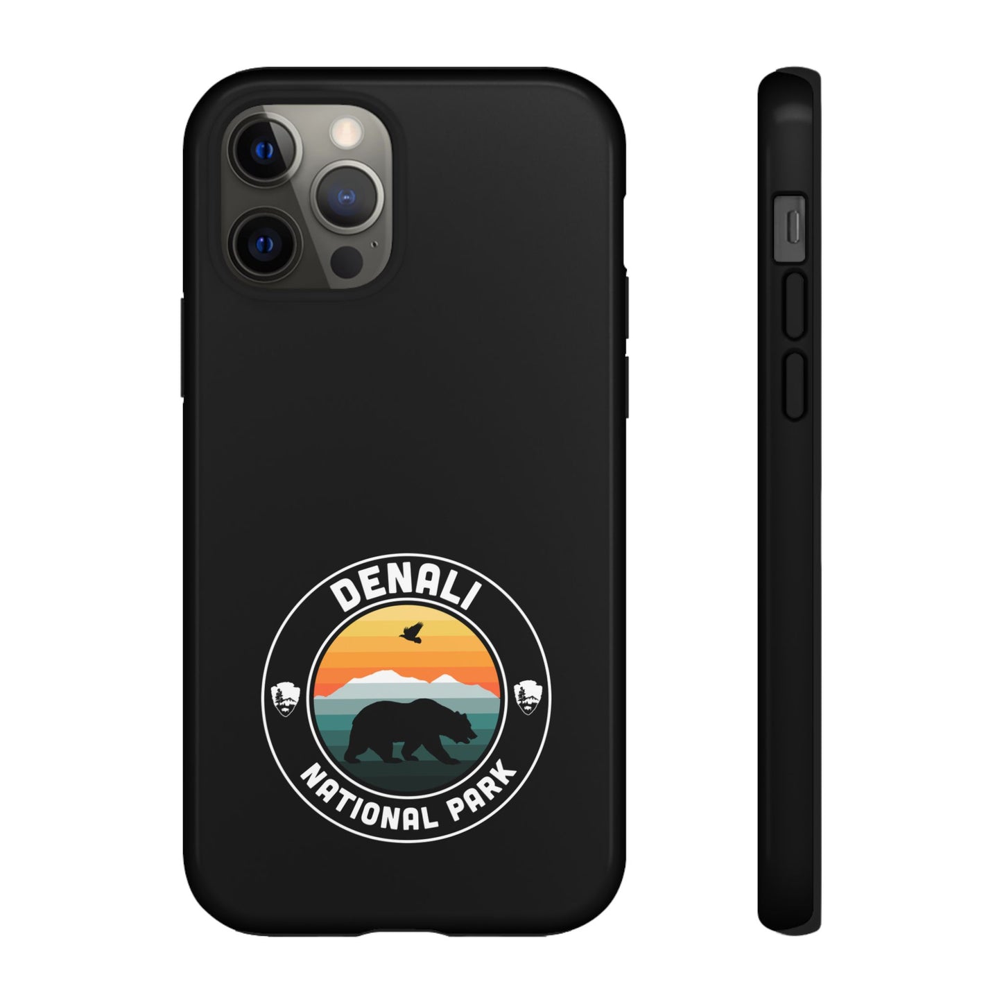 Denali National Park Phone Case - Round Emblem Design