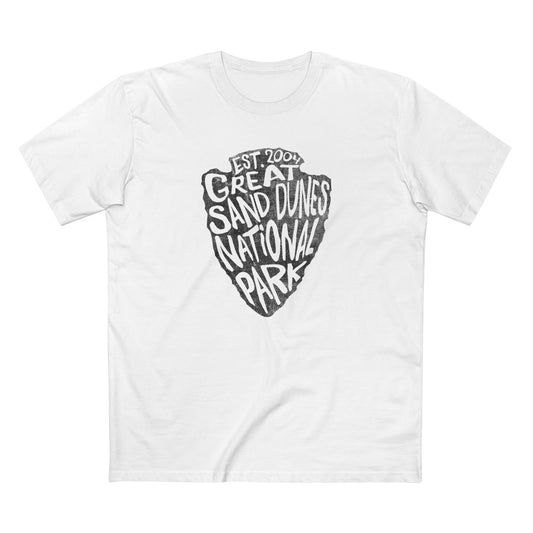 Great Sand Dunes National Park T-Shirt - Arrowhead Design in White