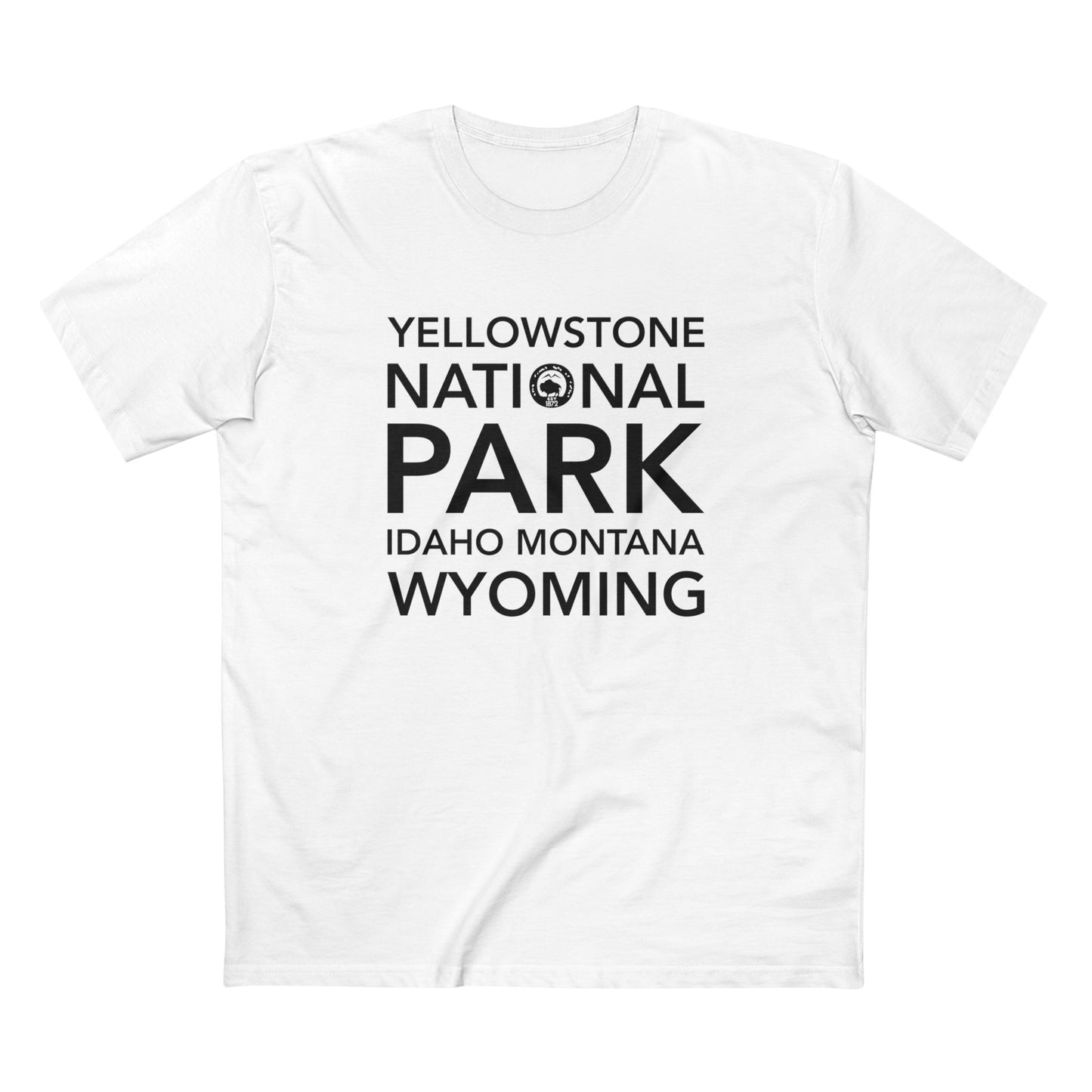 Yellowstone National Park T-Shirt Block Text
