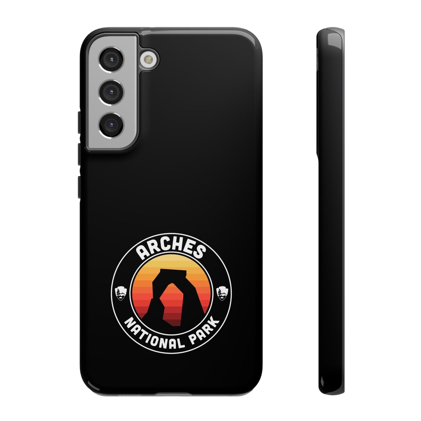 Arches National Park Phone Case - Round Emblem Design