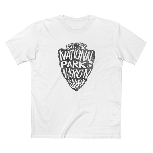National Park of American Samoa T-Shirt - Arrowhead Design in White
