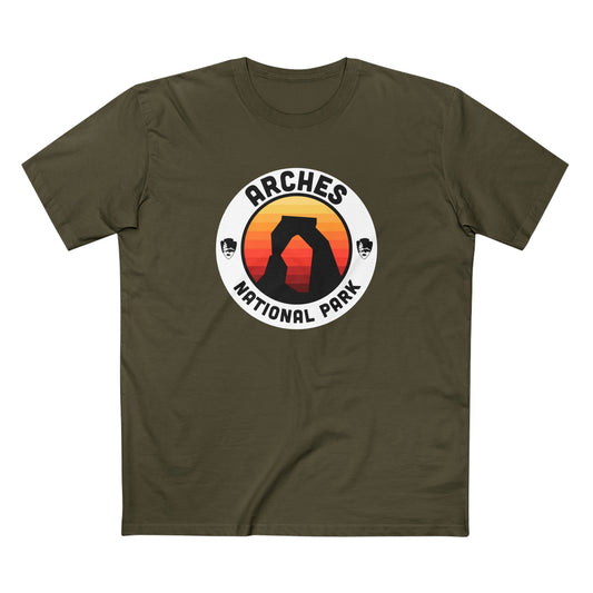 Arches National Park T-Shirt - Round Badge Design