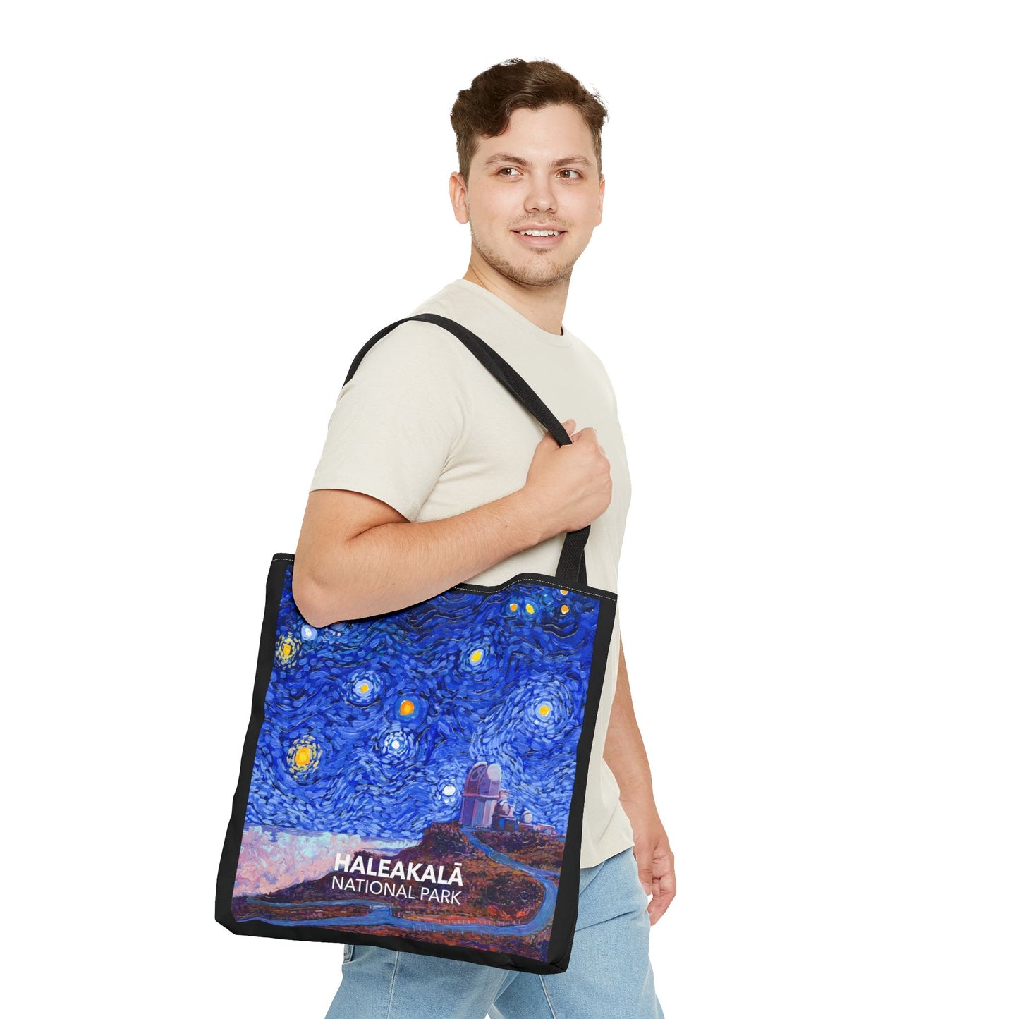 Haleakalā National Park Tote Bag Telescope - Starry Night Large