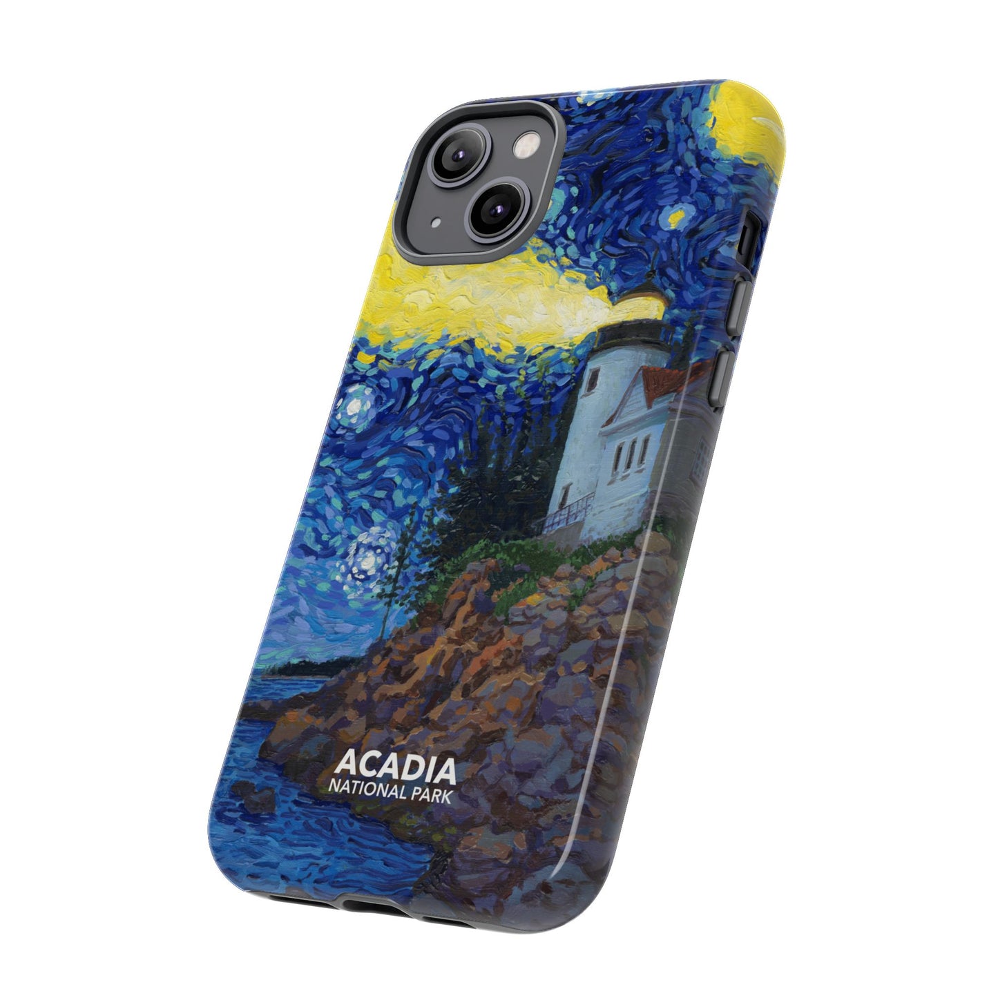 Acadia National Park Phone Case - Starry Night Lighthouse