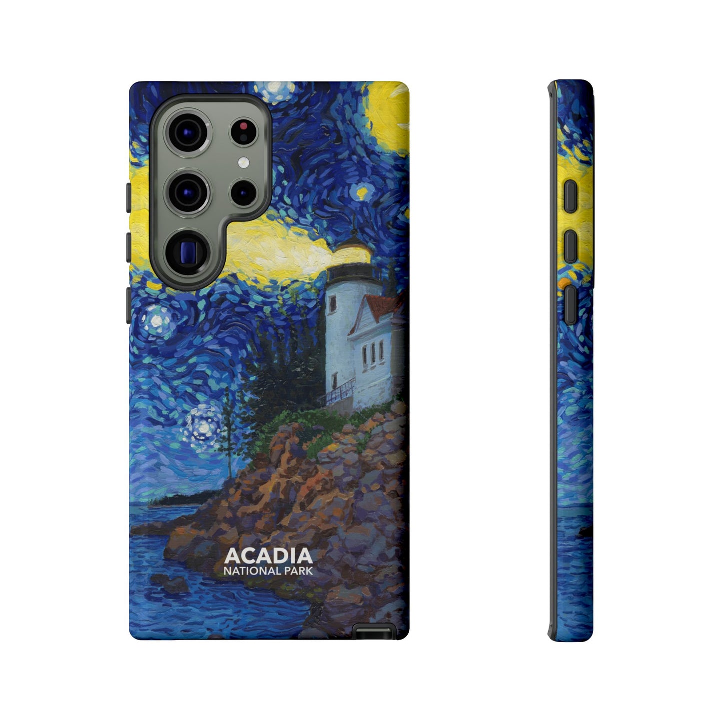 Acadia National Park Phone Case - Starry Night Lighthouse