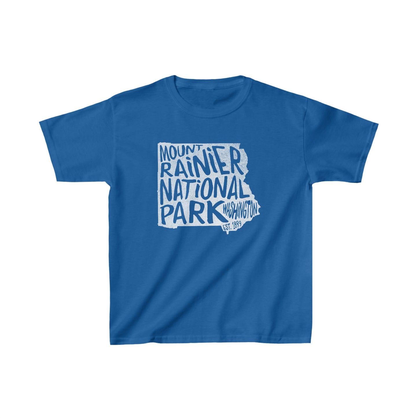 Mount Rainier National Park Child T-Shirt - Map Design