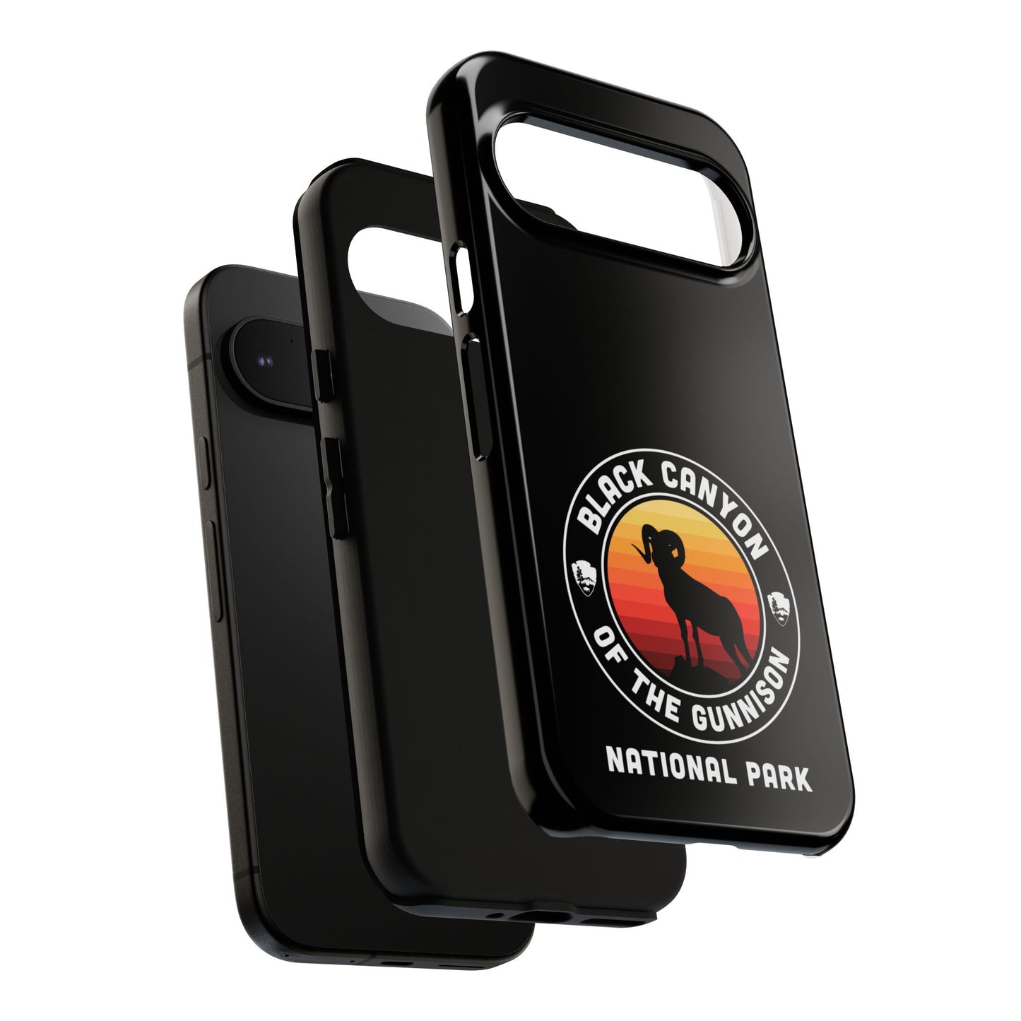 Black Canyon of the Gunnison National Park Phone Case - Round Emblem Design