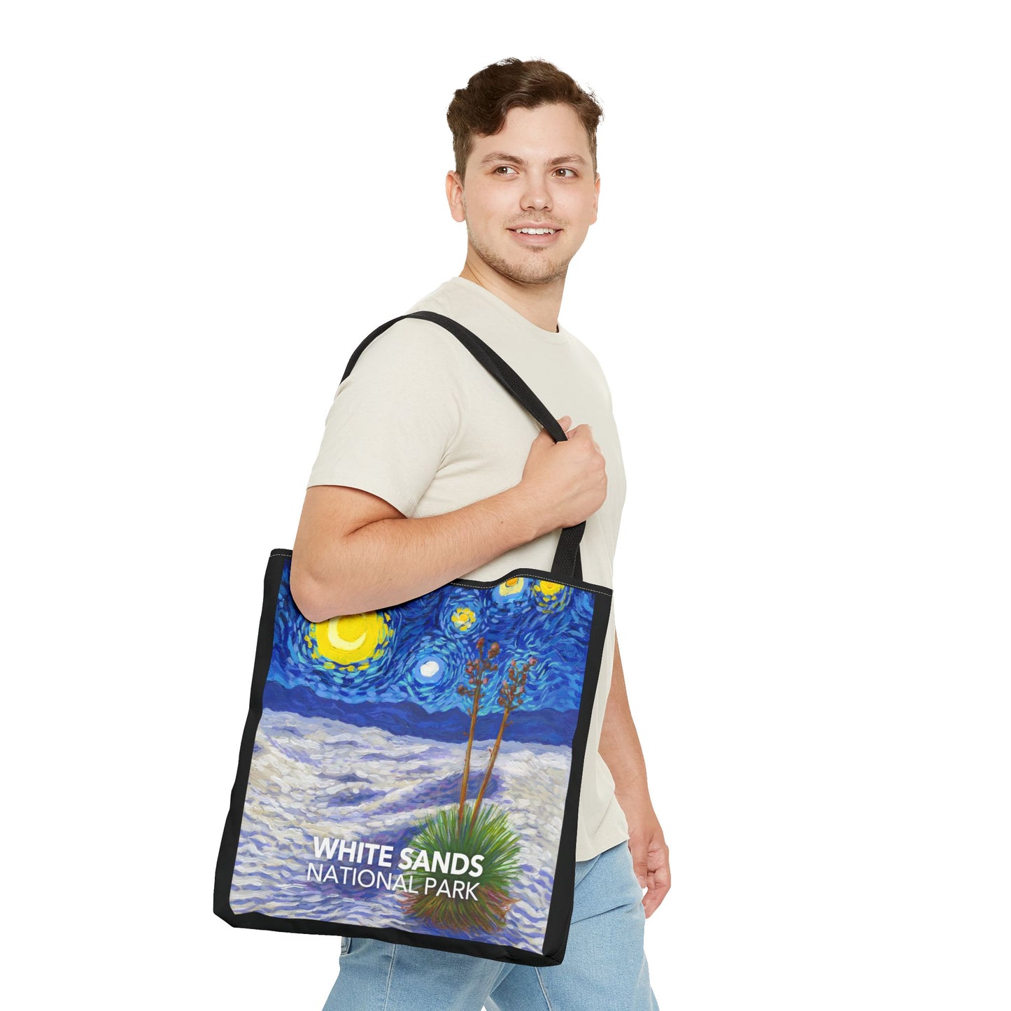 White Sands National Park Tote Bag - Starry Night Large