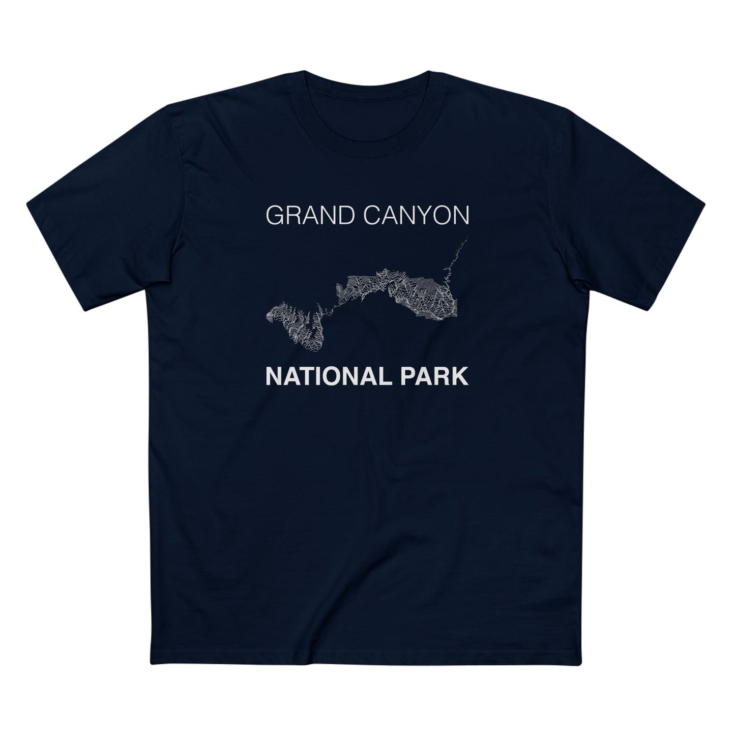 Grand Canyon National Park T-Shirt Lines in Navy
