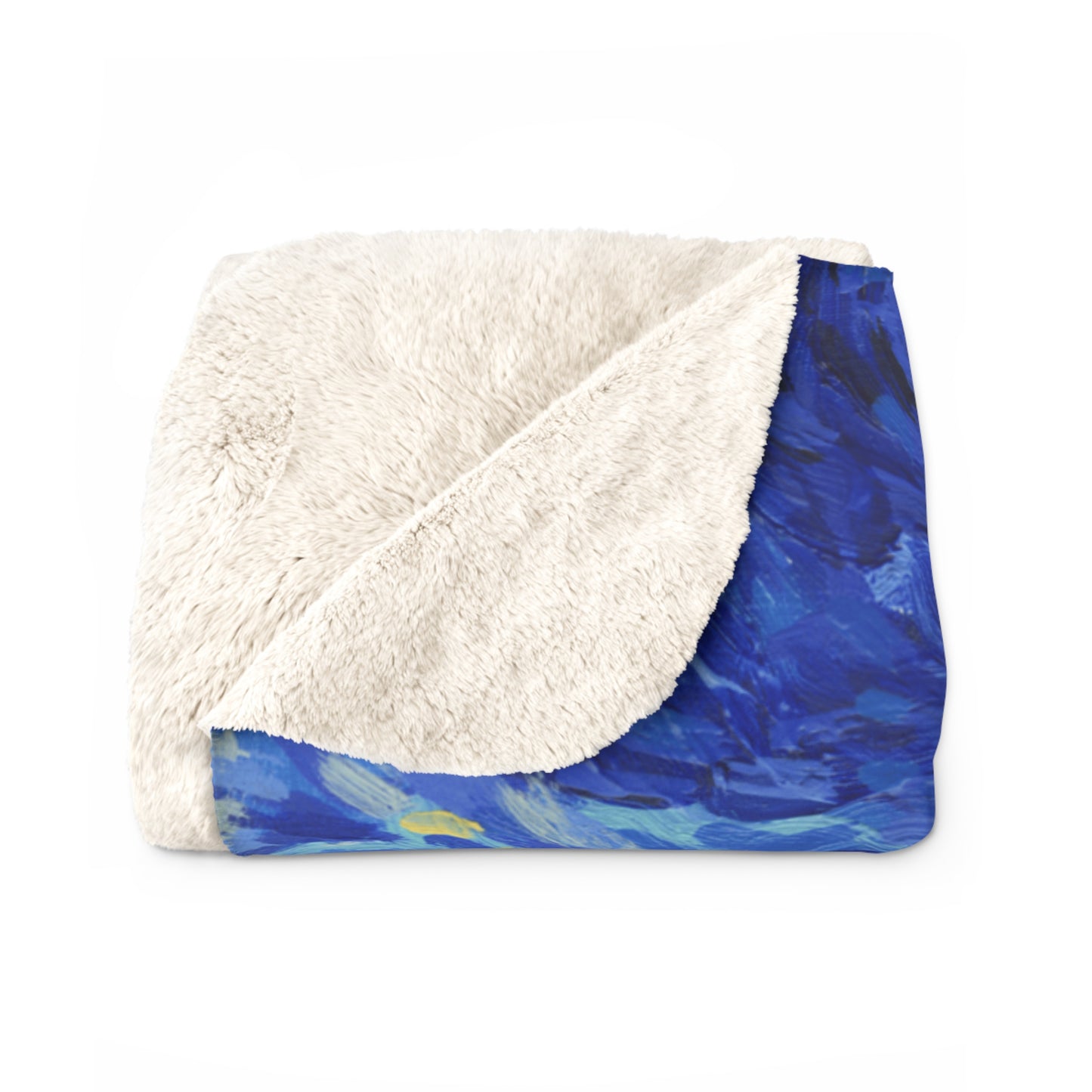 Rocky Mountain National Park Sherpa Blanket - The Starry Night
