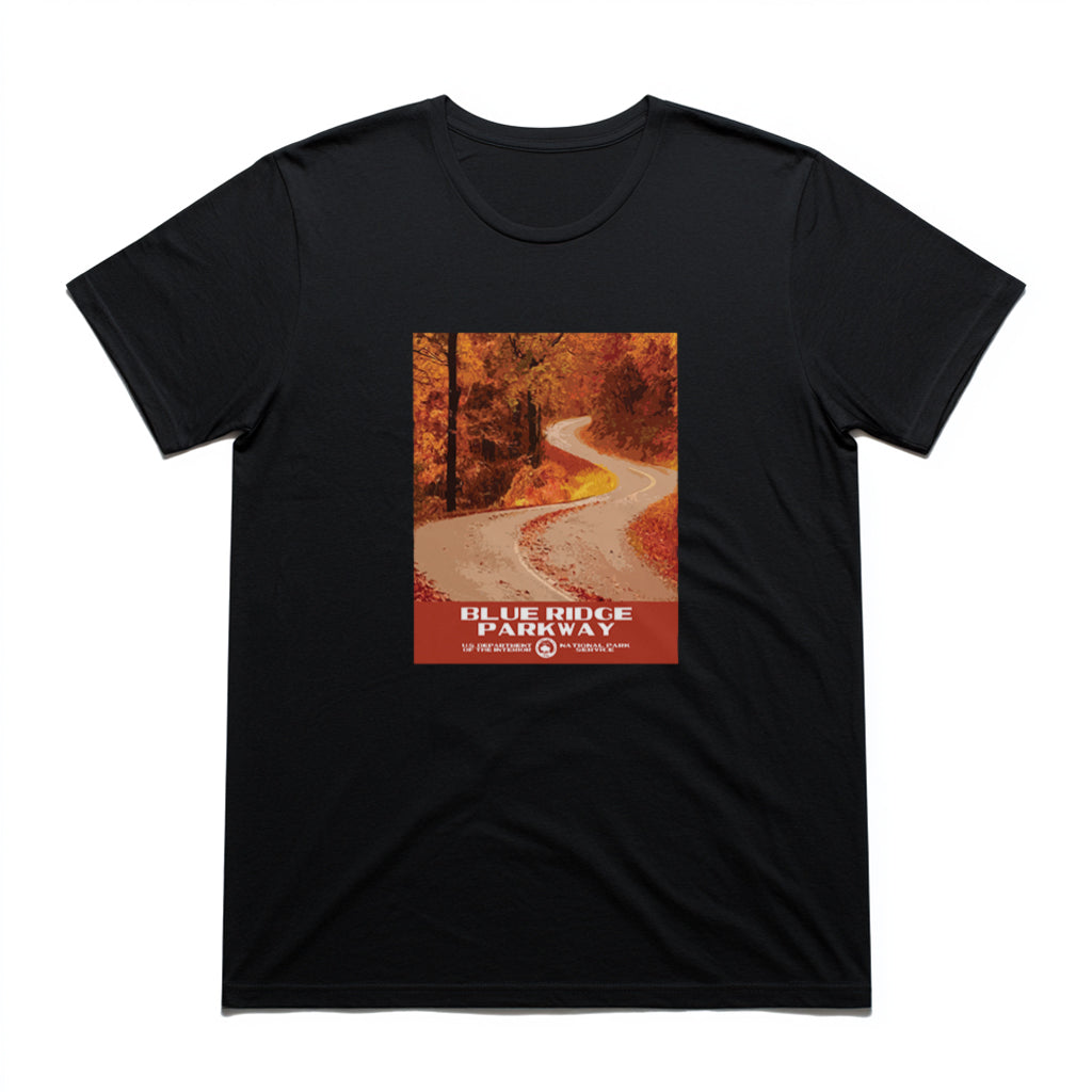Blue Ridge Parkway T-Shirt in Black