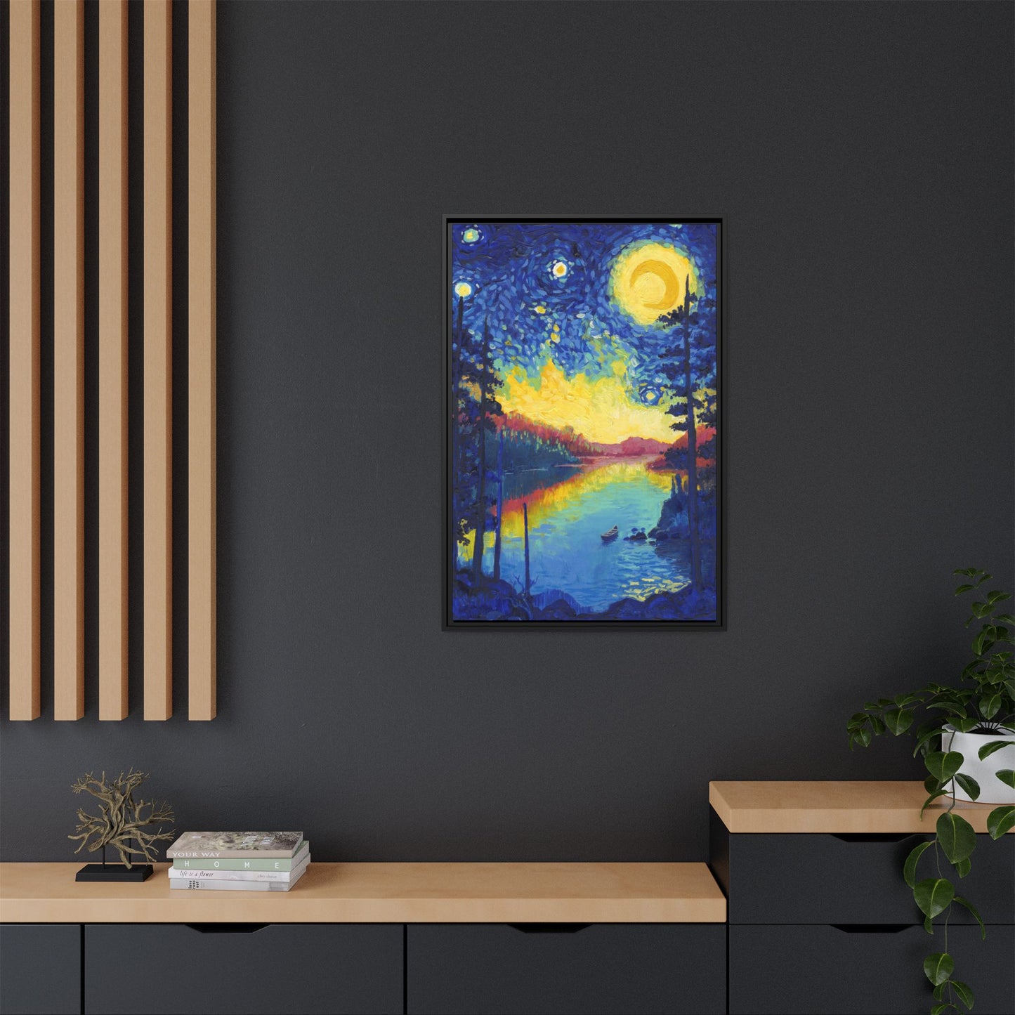 Voyageurs National Park Framed Canvas - The Starry Night