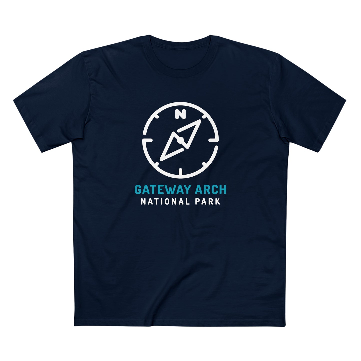 Gateway Arch National Park T-Shirt Compass Design