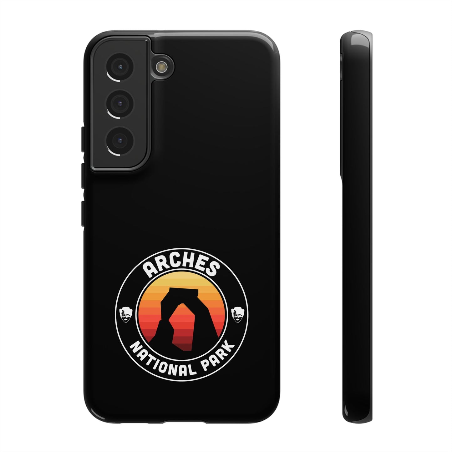 Arches National Park Phone Case - Round Emblem Design
