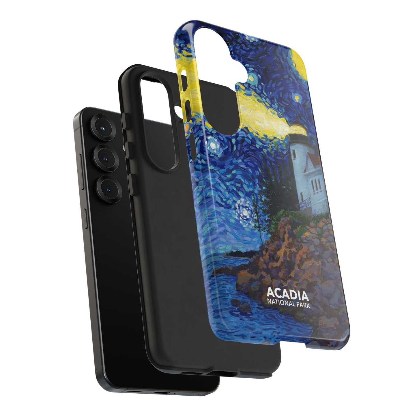 Acadia National Park Phone Case - Starry Night Lighthouse