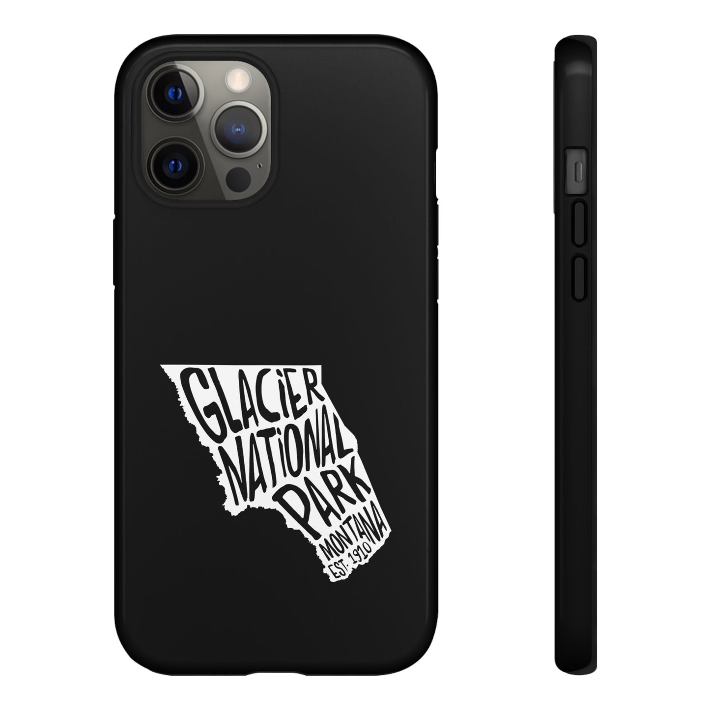 Glacier National Park Phone Case - Map Design