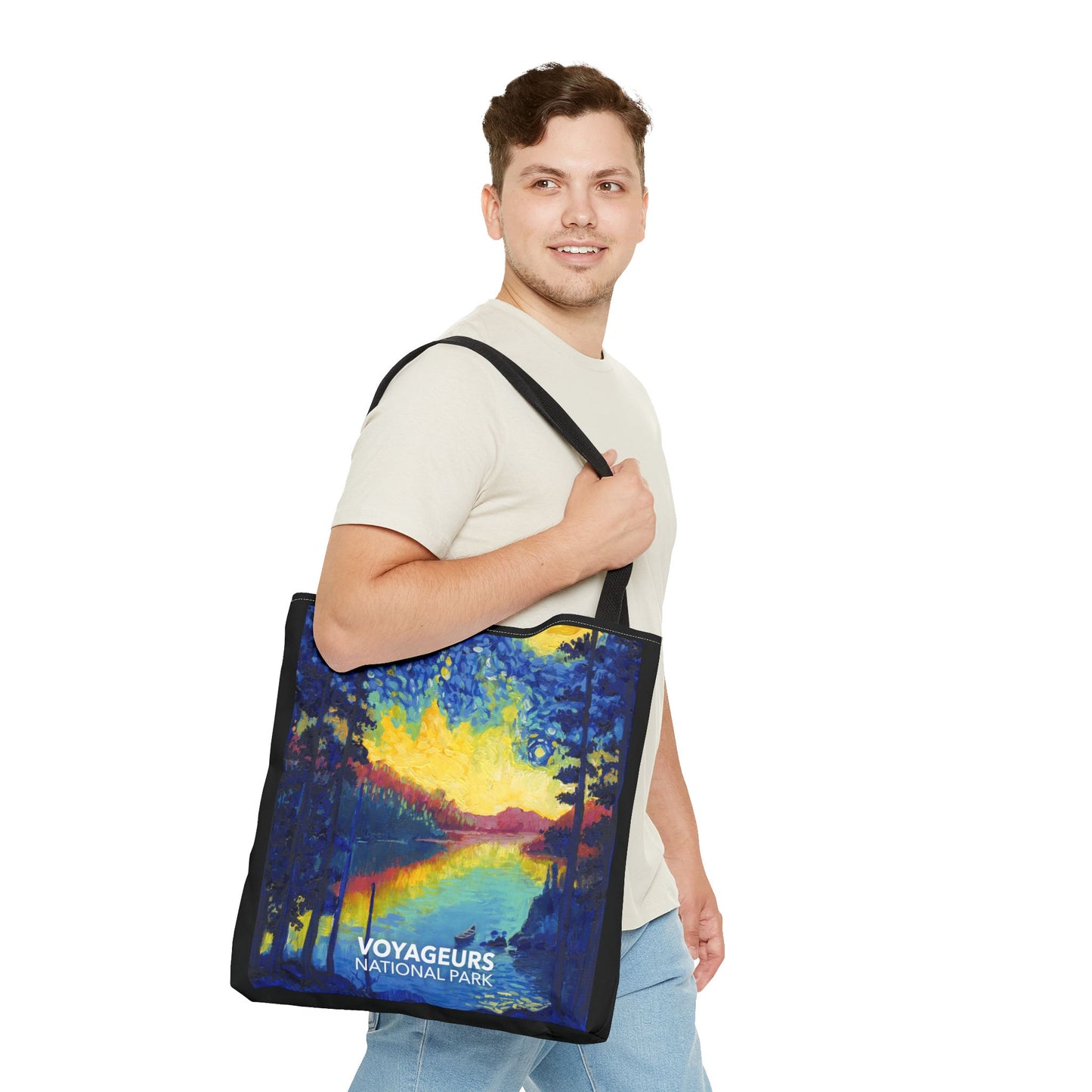 Voyageurs National Park Tote Bag - The Starry Night Large