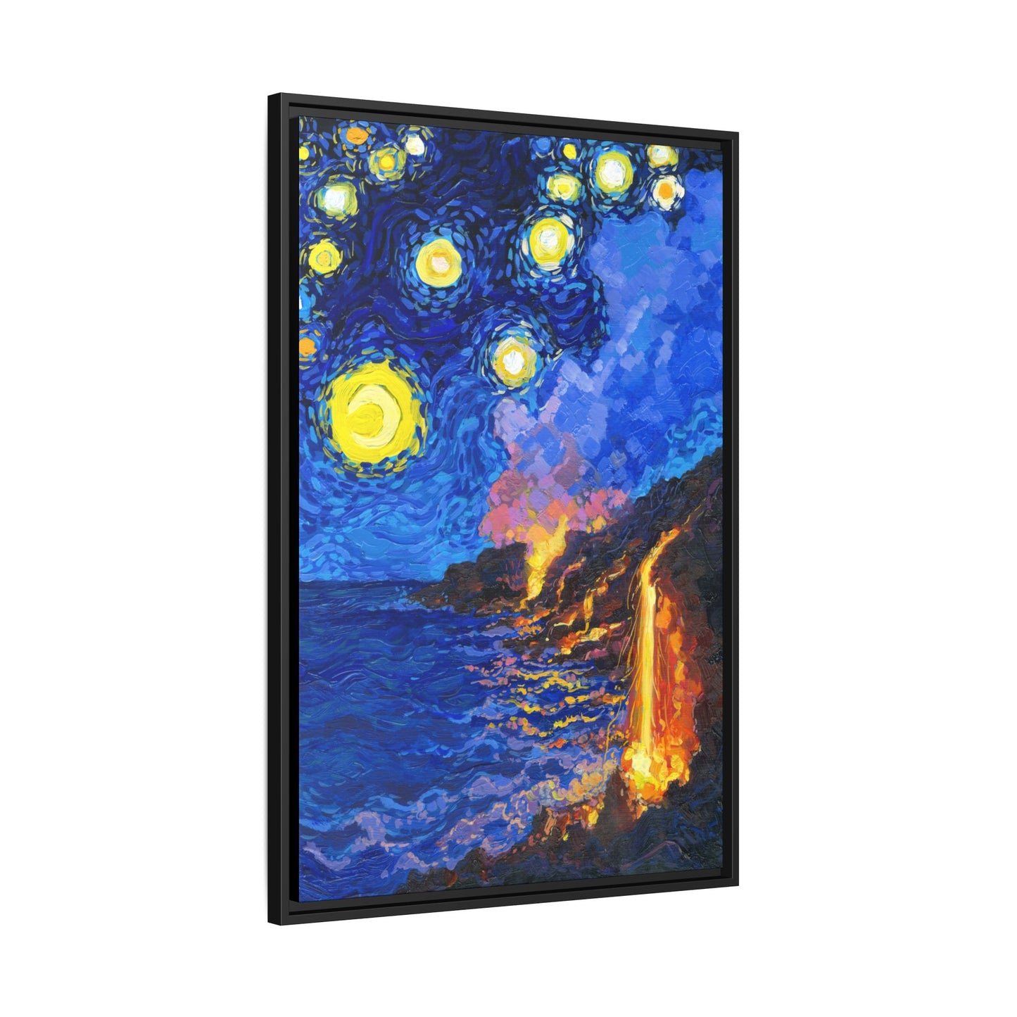 Hawai'i Volcanoes National Park Framed Canvas - The Starry Night
