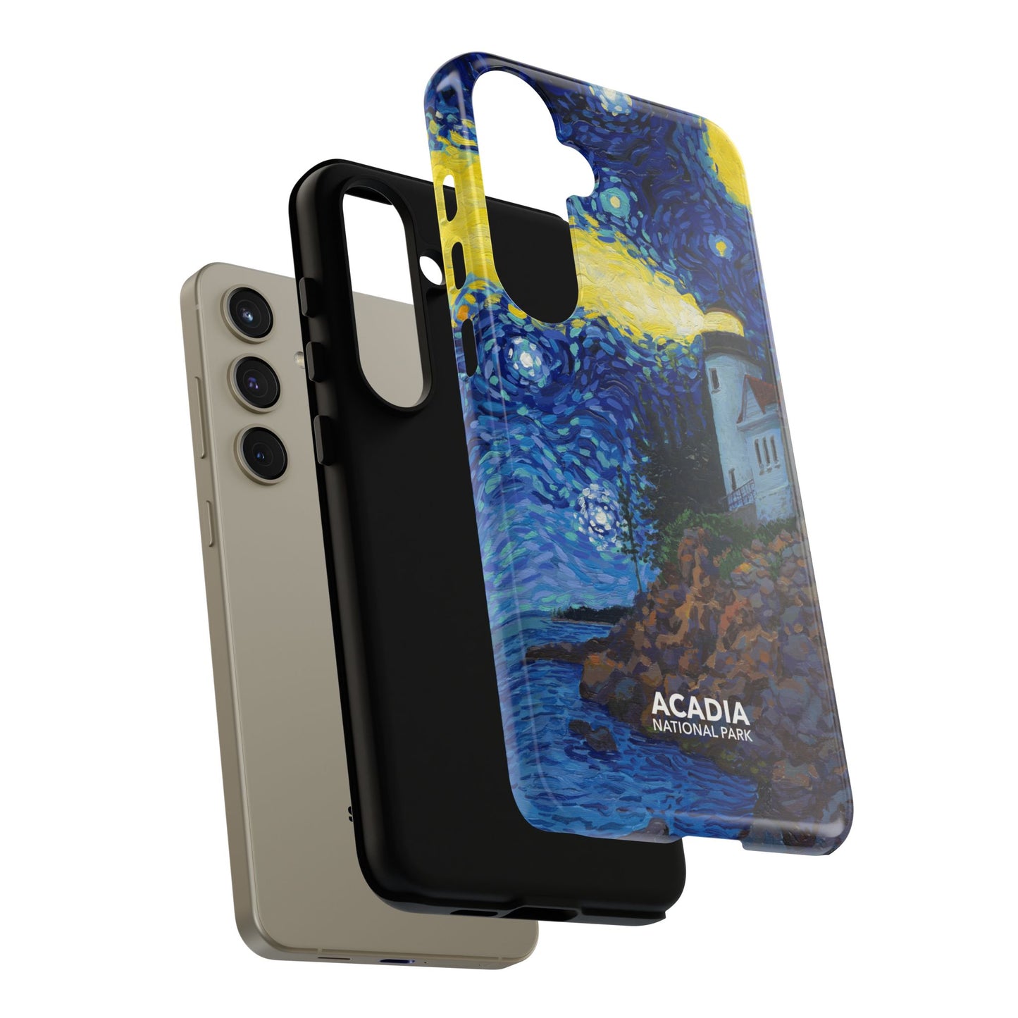 Acadia National Park Phone Case - Starry Night Lighthouse