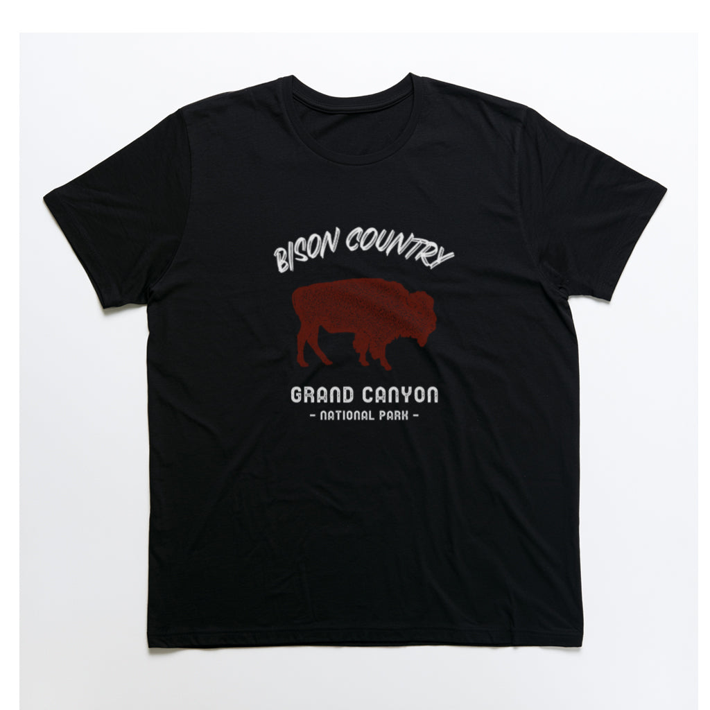 Grand Canyon National Park T-Shirt - Bison Country in Black