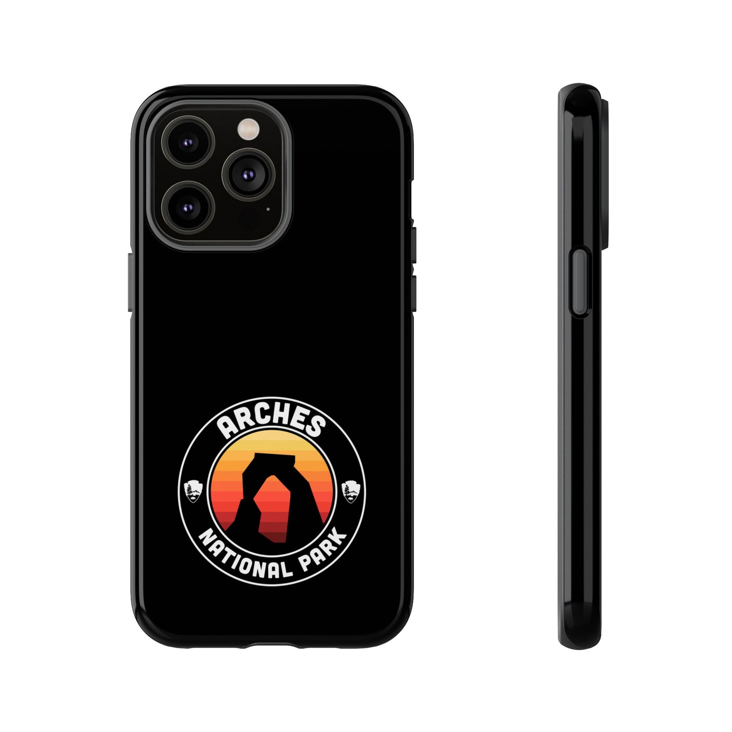 Arches National Park Phone Case - Round Emblem Design